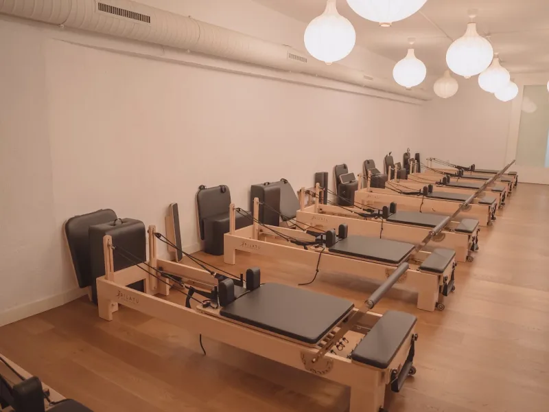 The Reformer studio at Pinar Pilates in Salamanca, Madrid