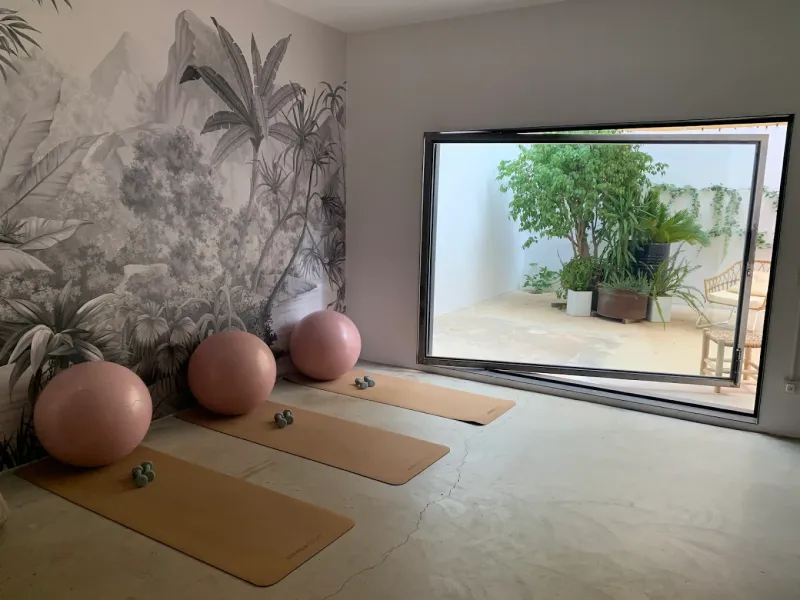 The calm mat studio with a garden view at Fit It Woman in Palma