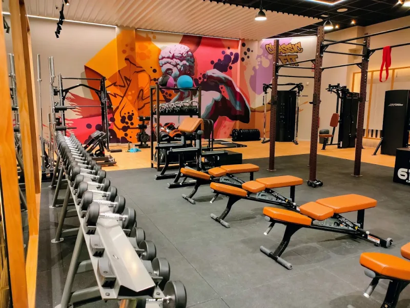 The equipment floor at Classic Fit Gym in Valencia